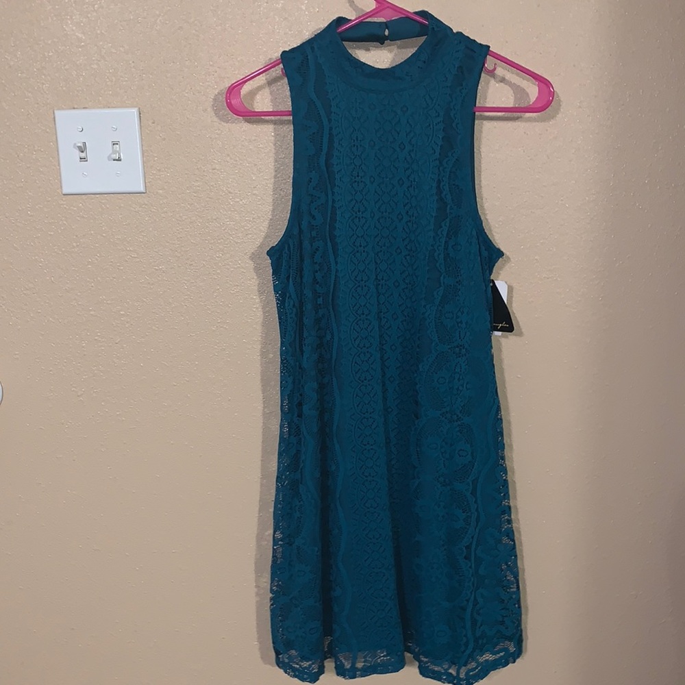 Green/Blue Lace Dress